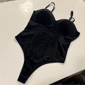 Black Velvet Bodysuit